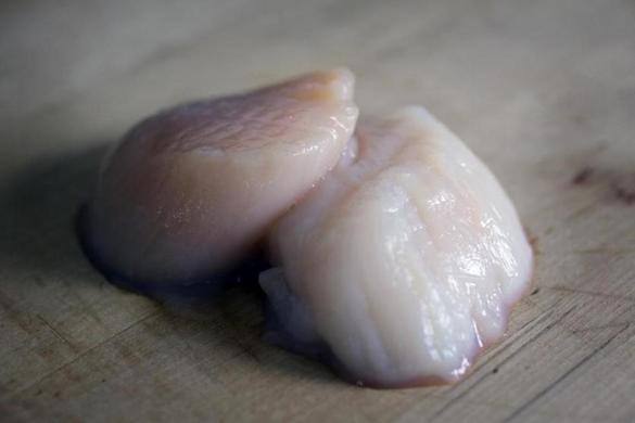 "Scallops are routinely sold with excess water" - Boston Globe