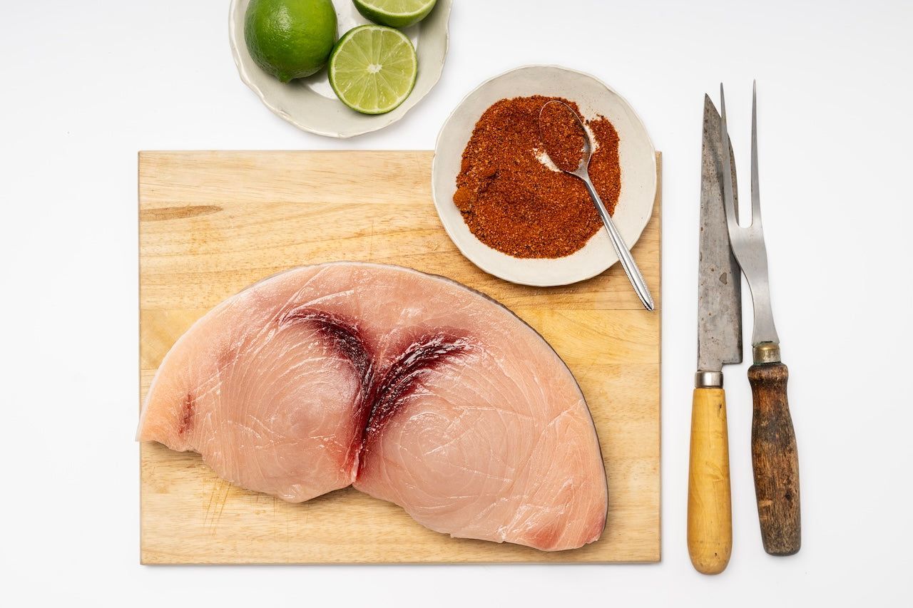 Fresh swordfish: ONE POUND